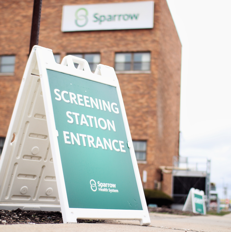 entrance to Sparrow screening area