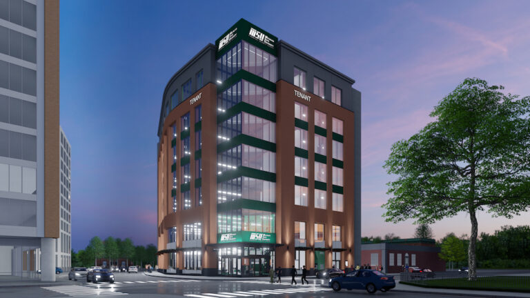 MSUFCU Submits Plans for Downtown Office Tower – Including One Huge Brick Wall