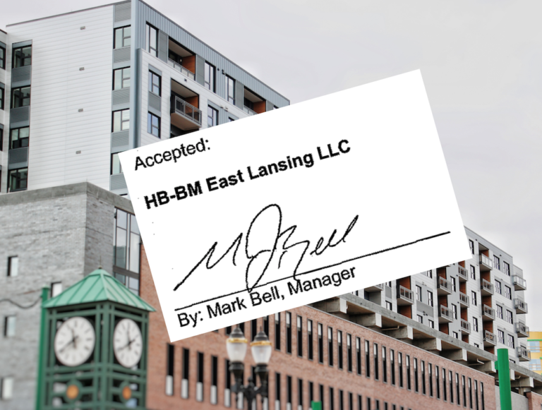 East Lansing Bond Default? Not If Mark Bell Pays His Father $2.4M, As Required