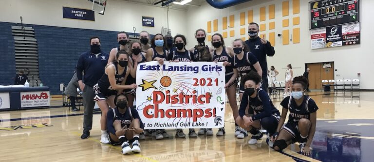 Trojans Win 6th-Straight District Title, 55-36 Against Haslett, As Baker Stars Off Bench