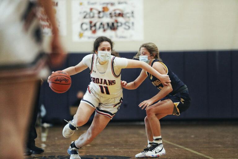 Soraya Timms Shines as Trojans Win CAAC Blue, Top Grand Ledge 79-43