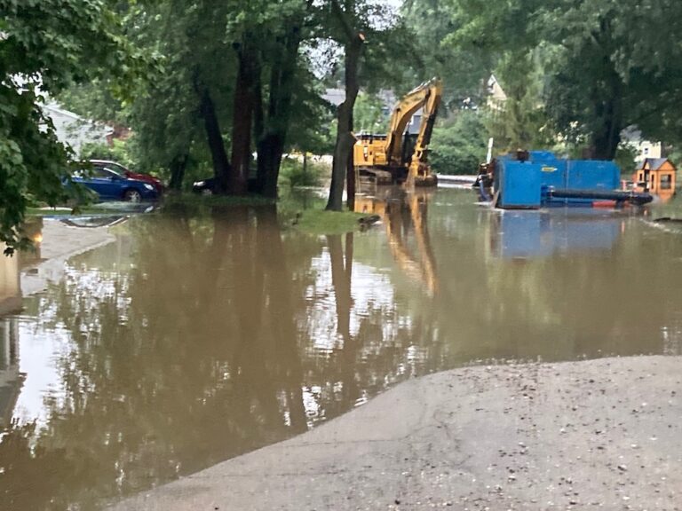Sewer Construction On Northlawn Avenue Didn’t Factor Into Localized Flooding, Says the City