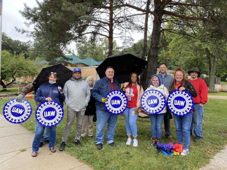 EL Library Workers Rally, Press Trustees to Hear Their Side of Contract Dispute