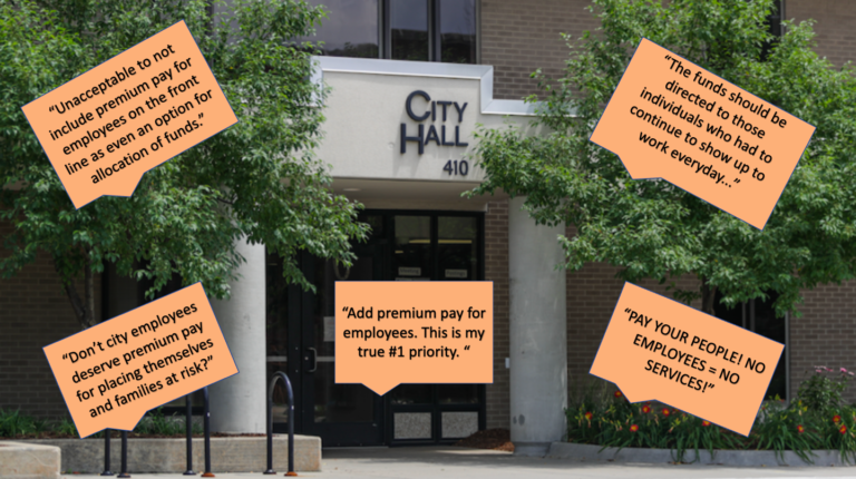 Despite Calls For Covid-Related Bonuses To City Staff, East Lansing’s Draft ARPA Plan Leaves Them Out